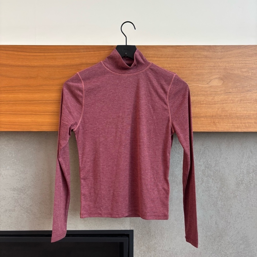 NWT‎ Madewell Semi-Sheer Mockneck Tee, Size M